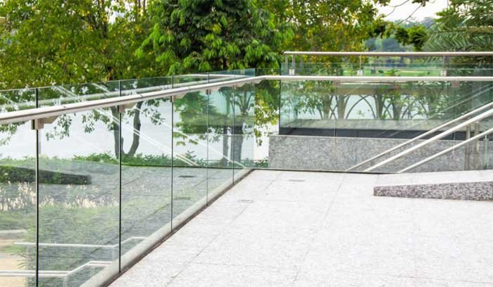 stylish ss steel railing home balcony