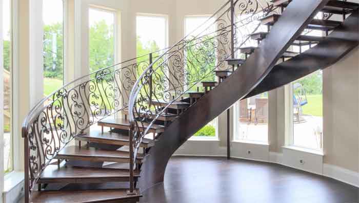 iron steel railing design for staircase