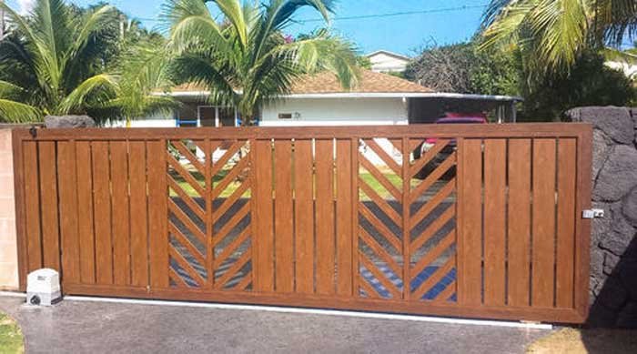 Custom Wood Sliding Gate Design Ideas