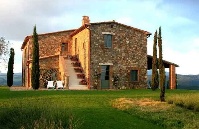 farmhouse design with stone