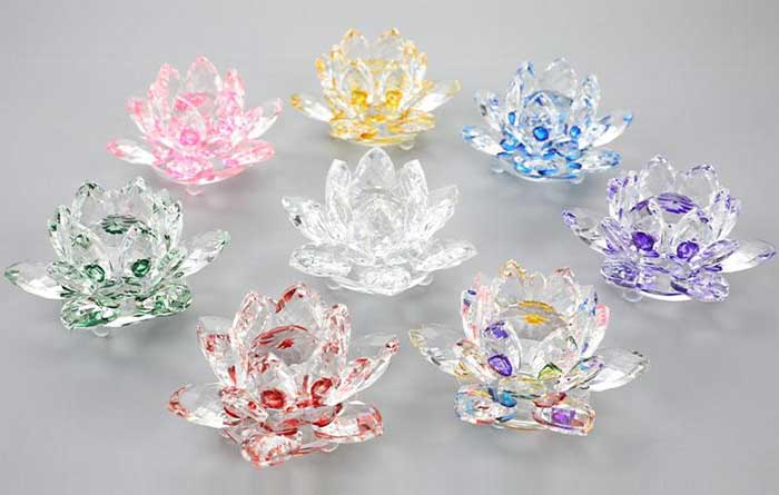 feng shui items crystal lotus