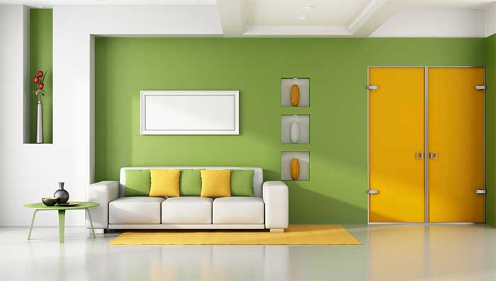 mustard yellow and green colour combination