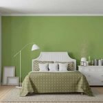 green-white-colour-bedroom-walls