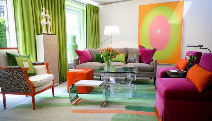 Mix Bold Colors for Home Decoration