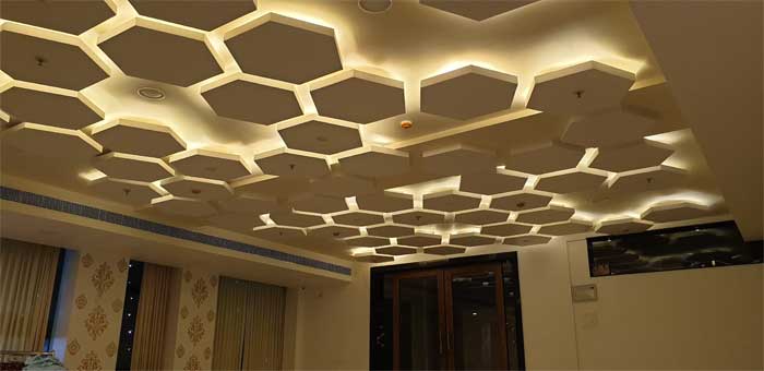 modern honeycomb fall ceiling