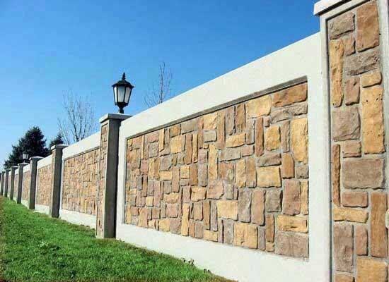 Textured Boundary Wall Design
