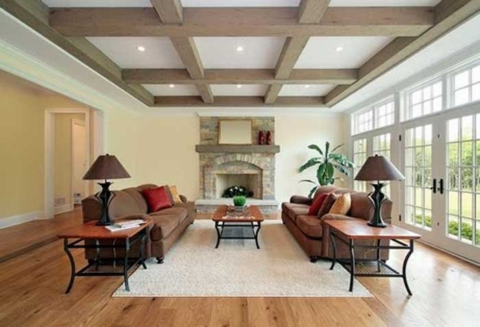 wooden beam false ceiling