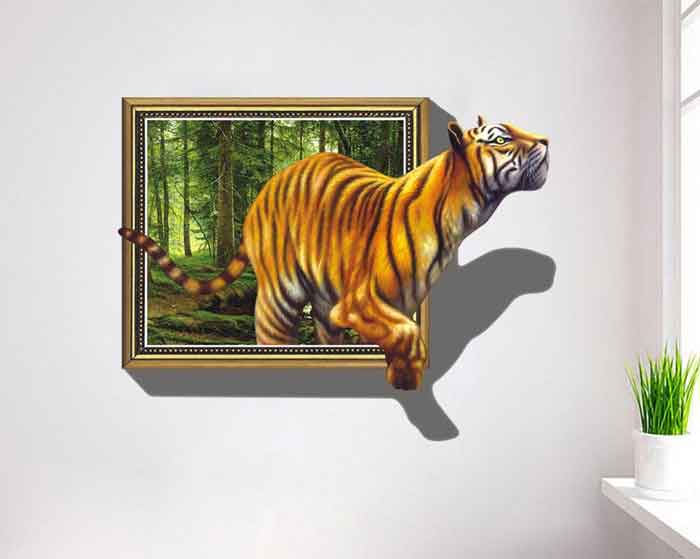 3d animal wall stickers for home