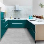 U-shaped-kitchen-open-shelf