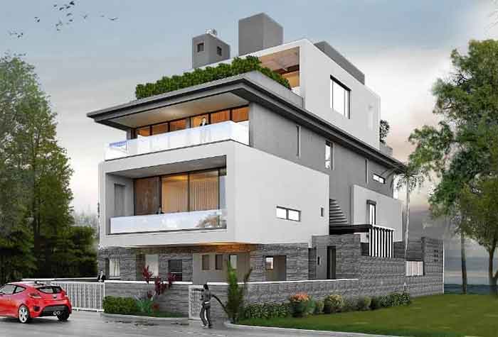 4 storey bungalow design photo