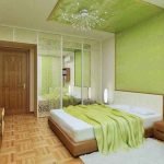 green-panel-false-ceiling-bedroom