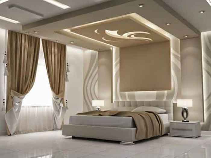 gypsum false ceiling design for bedroom
