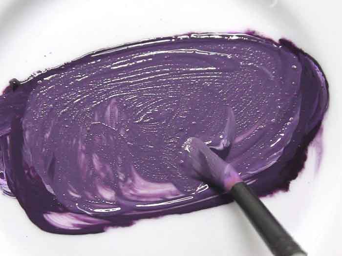 making violet color at home