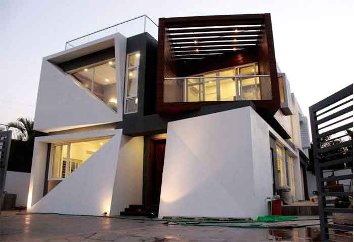 modern luxury geometric bungalow design 