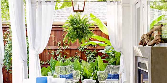 outdoor drapery for terrace