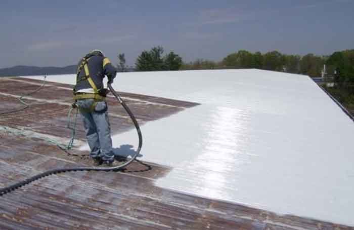 roof waterproofing with damp proof paint