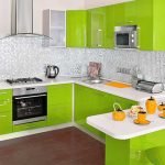 small-kitchen-white-green-colour-combination