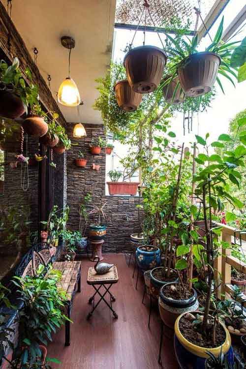 hanging pots for terrace