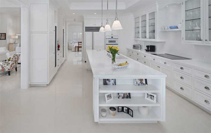 white with light grey kitchen colour