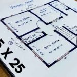 25 by 25 House Plan Map Design