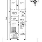 56-by-20-south-facing-house-vastu-plan