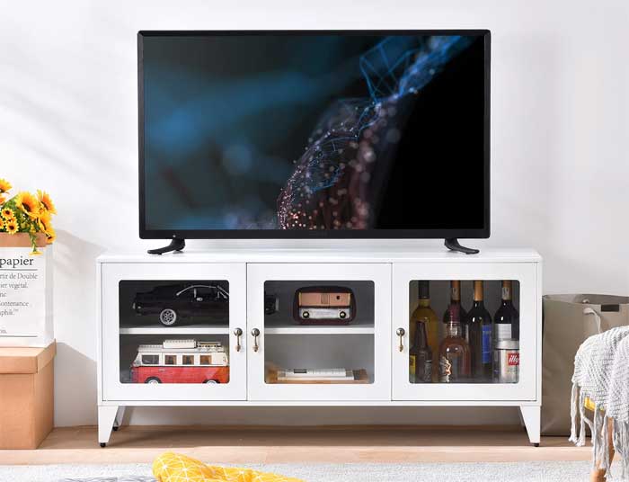 Console LED Tv stand design for hall