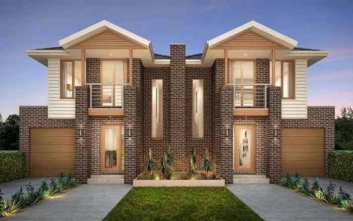 duplex houses with shared walls design