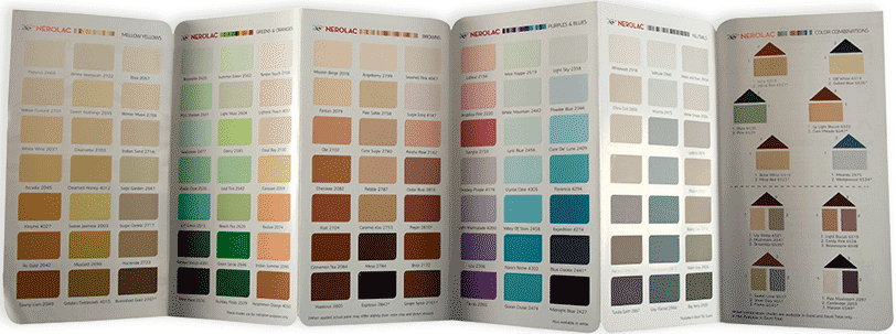 enamel paint shade card