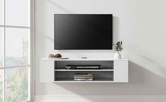 floating wall mounted tv stand design