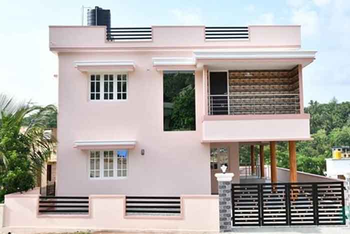low cost duplex house design elevation