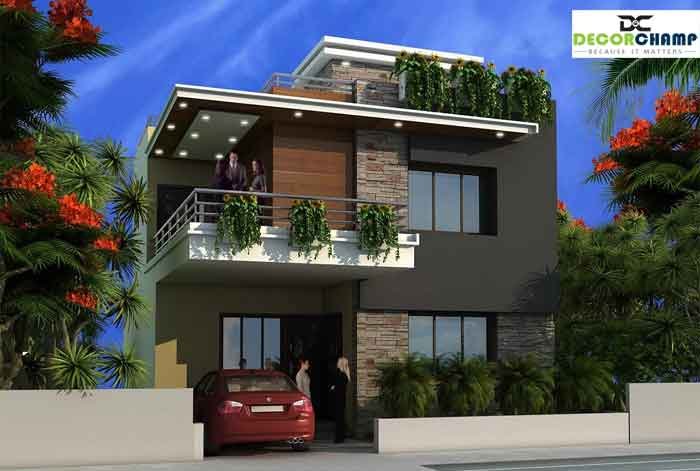 Modern duplex house design