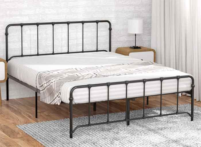 Queen size wrought iron bed design