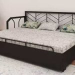 Metal-Single-Size-Sofa-Cum-
