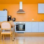 Orange-color-for-kitchen