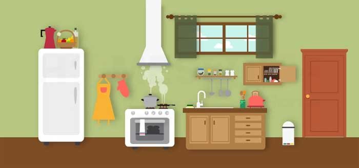 Green kitchen vastu colour