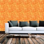 orange-texture-paint-hall-colour-combination