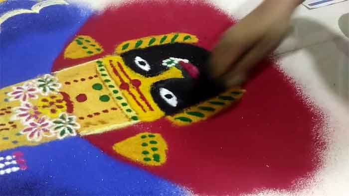 vijayadashmi rangoli