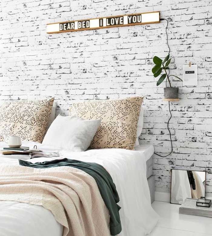 White Washed brick wall designs