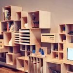 Blockboard-or-MDF-shelf