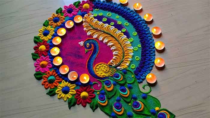 colorful rangoli designs