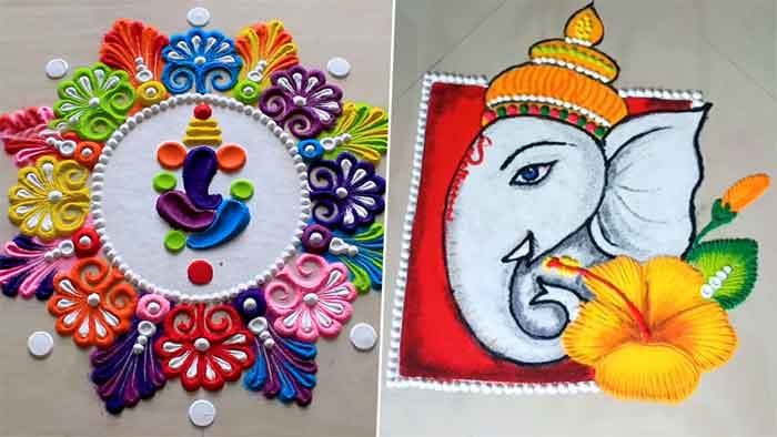 Easy Bhai Dooj Special Rangoli Designs in Simple Steps with Images