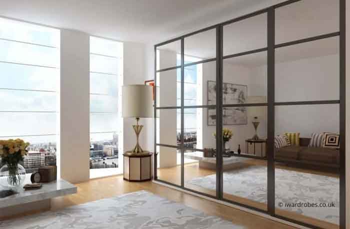 mirror sliding door wardrobe design