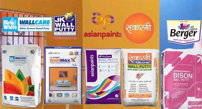 best wall putty brands in india