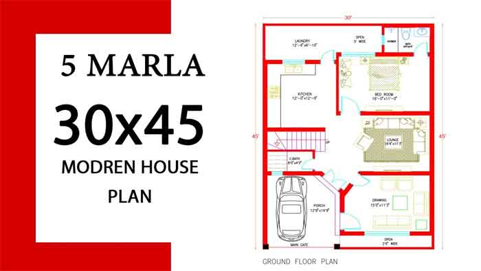 30 45 Modern House Plan