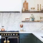 Marble Styled Shelving Unit Kitchen
