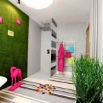 Artificial Grass Wall Decoration Idea for Foyer Area