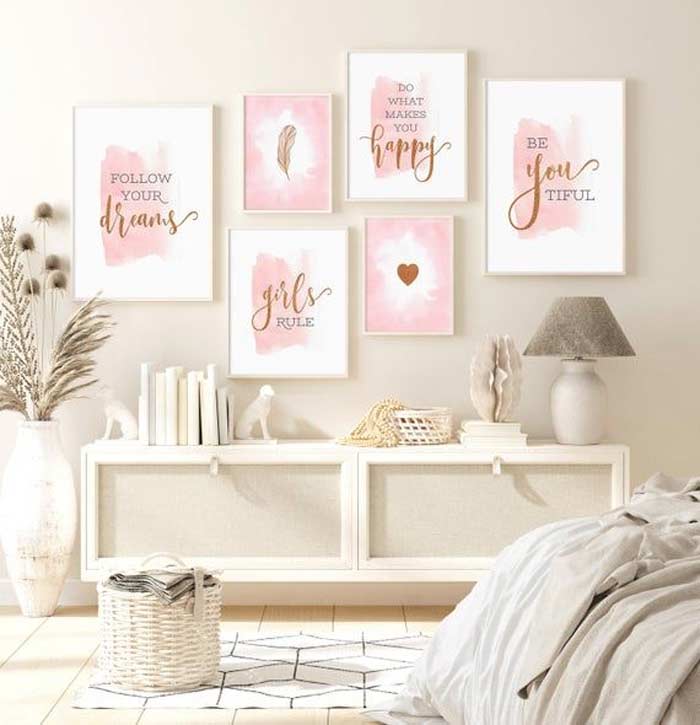Place Printed Quotes and Pictures