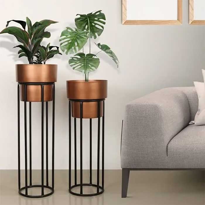 Rustic Copper Plant Stand