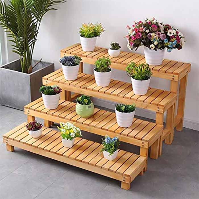 Stair-Step Ladder Plant Stand