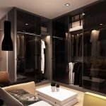 black-grey-glass-door-wardrobe-sunmica